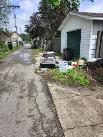 ICON's Worst Alley Makeover contest cleaned up two alleys in Springfield Illinois on Friday, April 24 as part of the United Way Day of Caring.