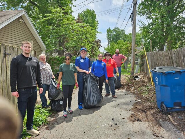 ICON's Worst Alley Makeover contest cleaned up two alleys in Springfield Illinois on Friday, April 24 as part of the United Way Day of Caring.